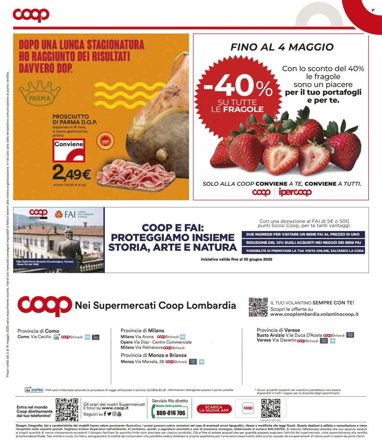 Volantino Coop - 2/5/2025 - 14/5/2025. Pagina 1