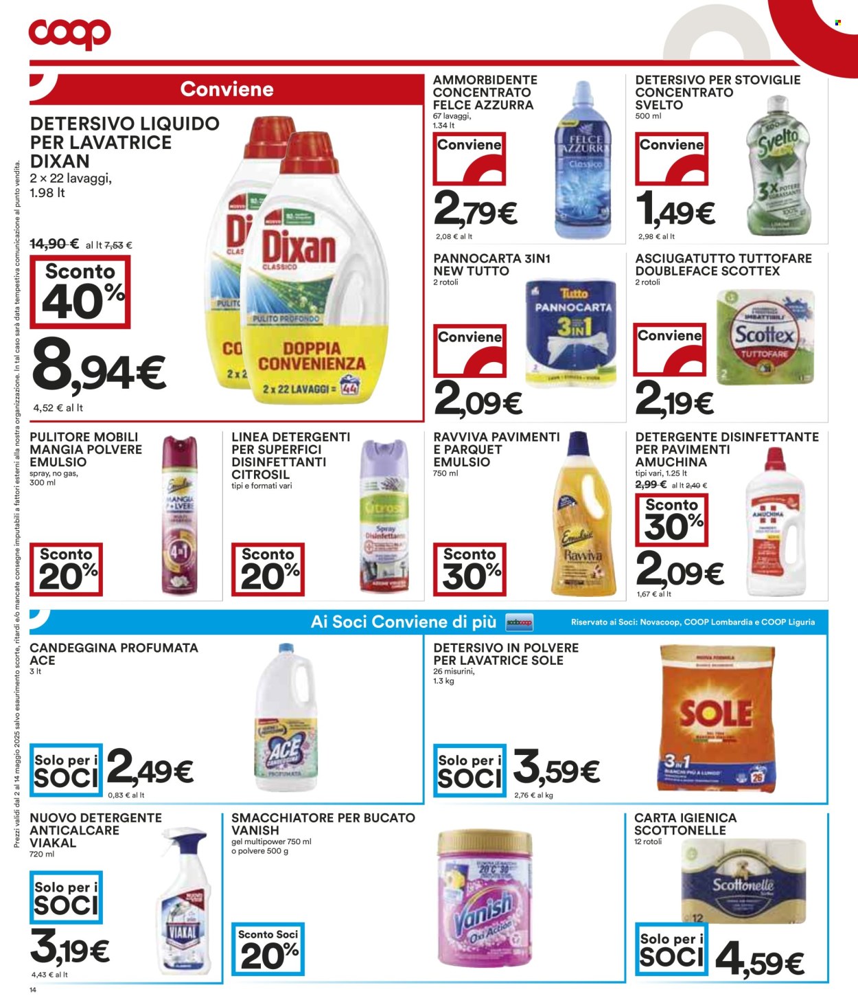 Volantino Coop - 2/5/2025 - 14/5/2025. Pagina 1