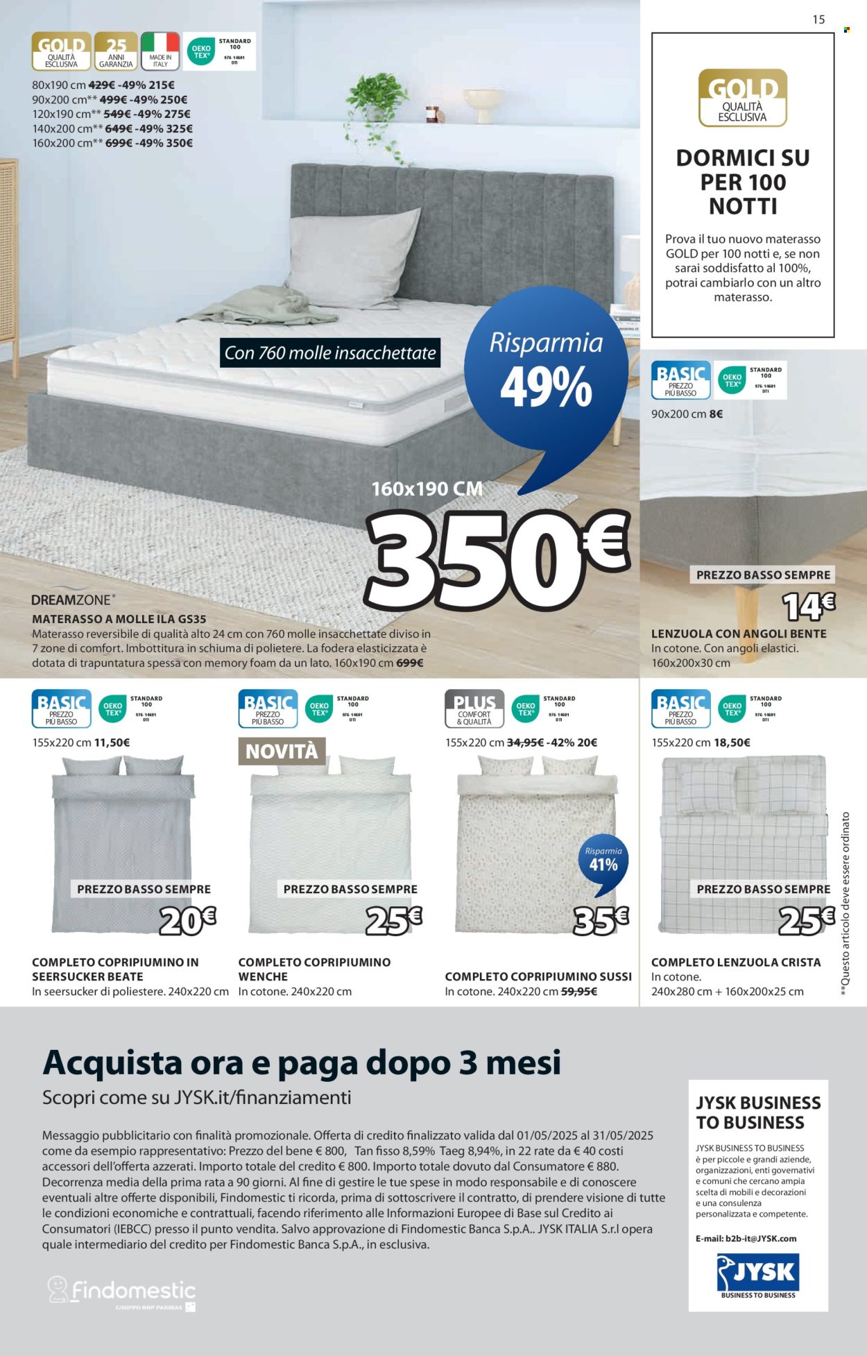 Volantino JYSK - 1/5/2025 - 4/6/2025. Pagina 1