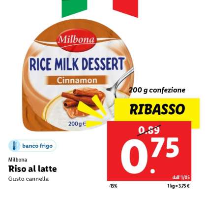 Milbona Riso al latte
