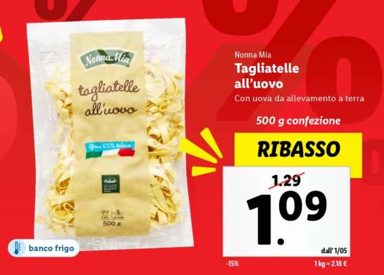 Nonna Mia Tagliatelle all’uovo