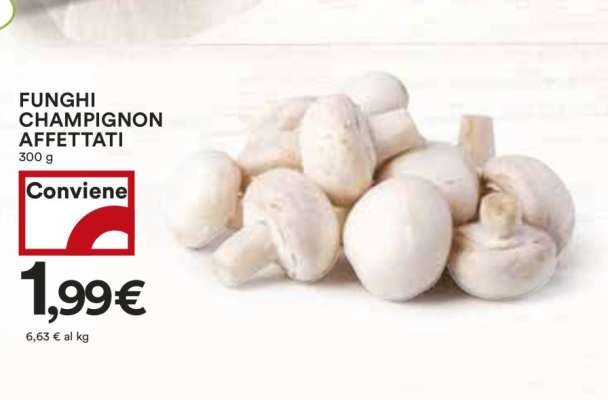 Funghi Champignon Affettati