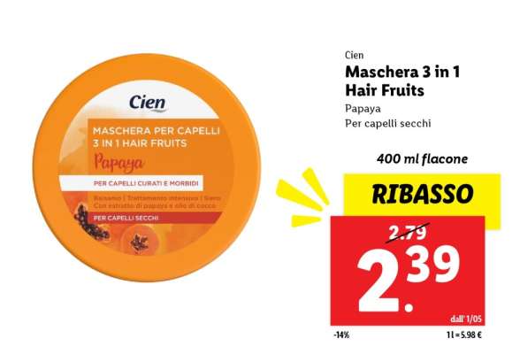 Cien Maschera 3 in 1 Hair Fruits