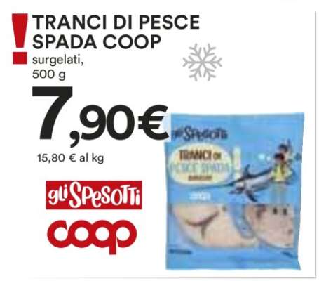 TRANCI DI PESCE SPADA COOP