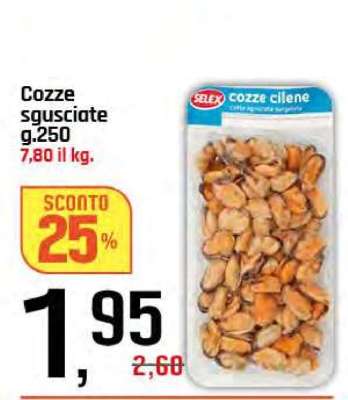 Cozze sgusciate g.250