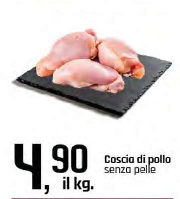 Coscia di pollo senza pelle