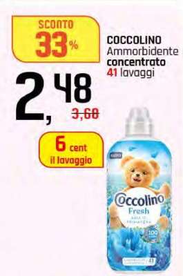 COCCOLINO Ammorbidente concentrato 41 lavaggi