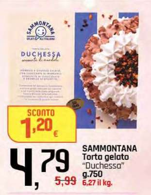 SAMMONTANA Torta gelato 'Duchessa'