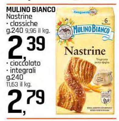 MULINO BIANCO Nastrine