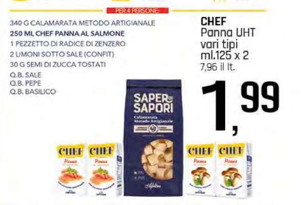 CHEF Panna UHT vari tipi