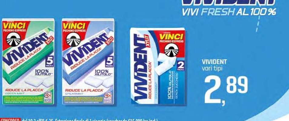 VIVIDENT vari tipi