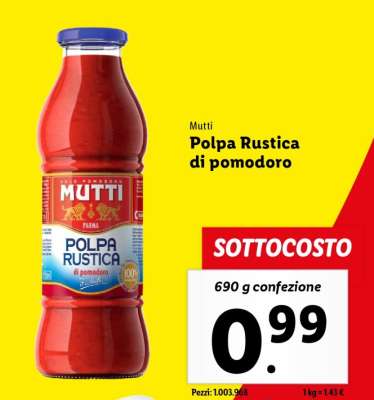 Mutti Polpa Rustica di pomodoro