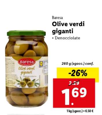 Baresa Olive verdi giganti
