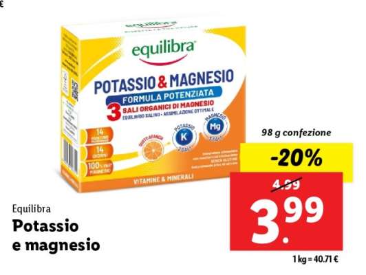 EQUILIBRA Potassio e magnesio