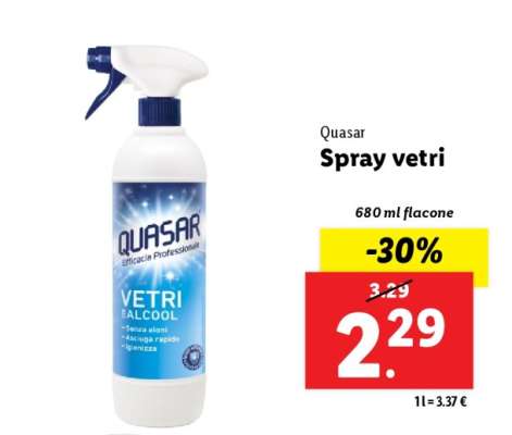 Quasar Spray vetri