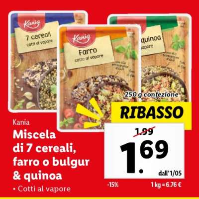 Kania Miscela di 7 cereali, farro o bulgur & quinoa