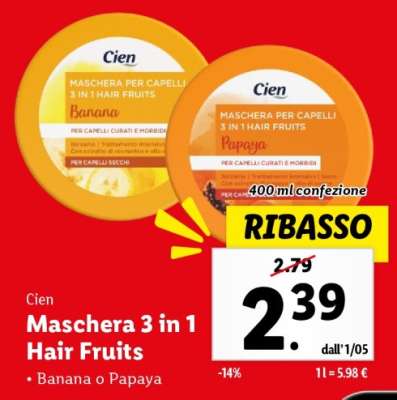 Cien Maschera 3 in 1 Hair Fruits