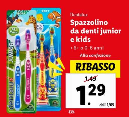 Dentalux Spazzolino da denti junior e kids