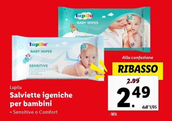 Lupilu Salviette igieniche per bambini