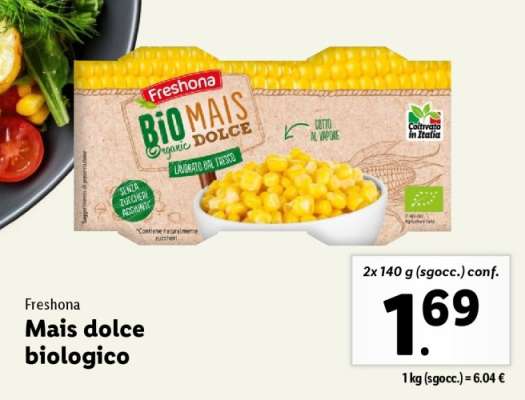 Freshona Mais dolce biologico