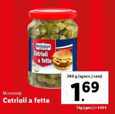 Mcennedy Cetrioli a fette