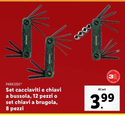 PARKSIDE Set cacciaviti e chiavi