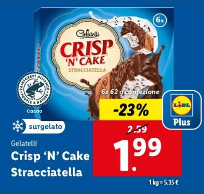 Gelatelli Crisp ‘N’ Cake Stracciatella