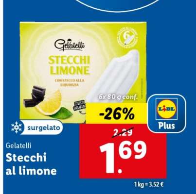 Gelatelli Stecchi al limone
