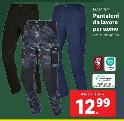 PARKSIDE Pantaloni da lavoro per uomo