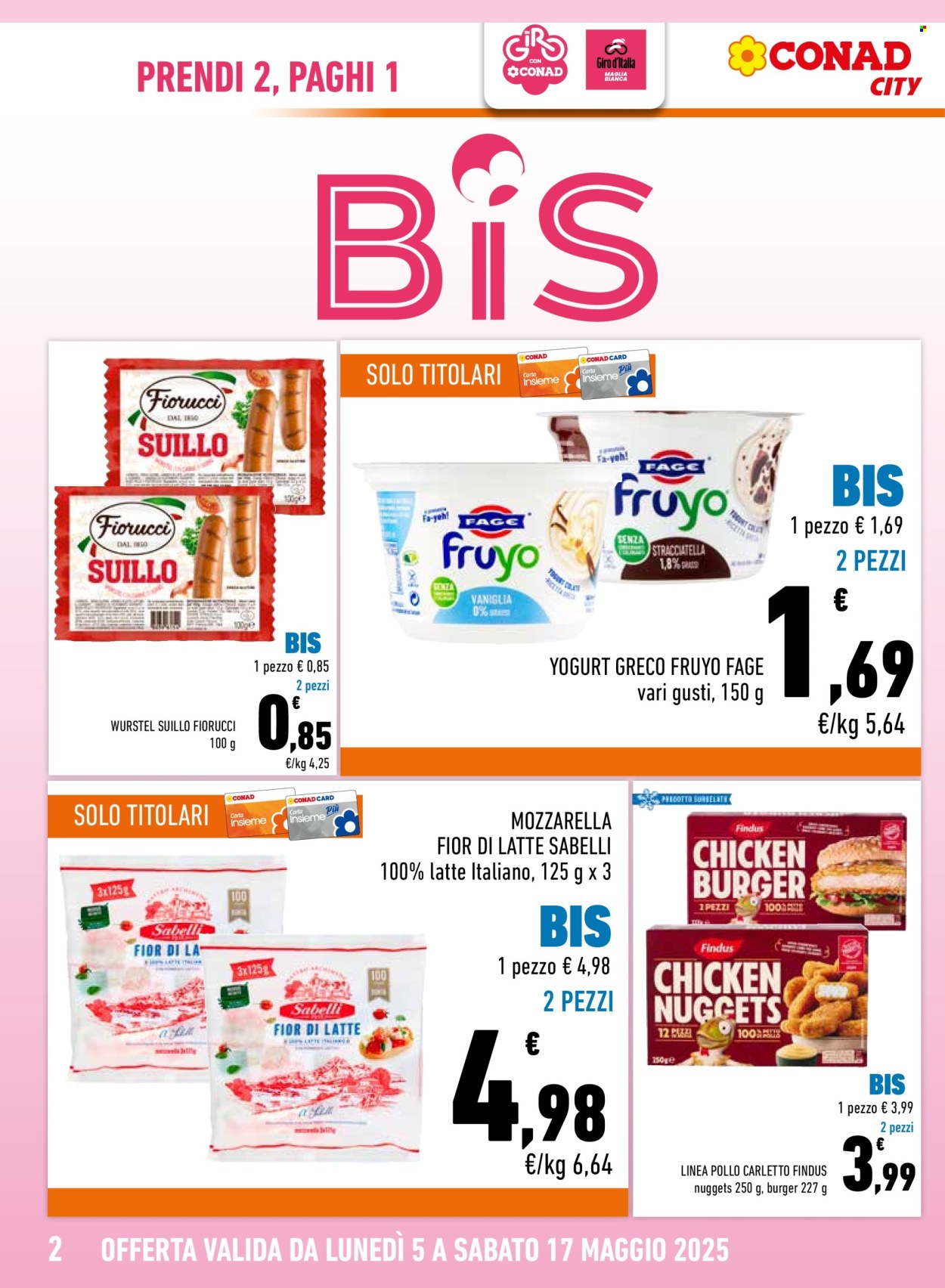 Volantino Conad City - 5/5/2025 - 17/5/2025. Pagina 1
