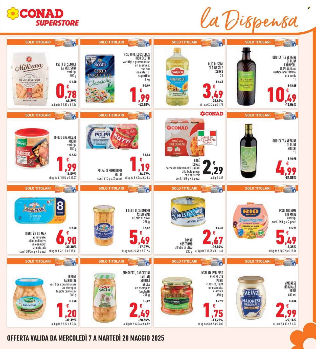 Volantino Conad - 7/5/2025 - 20/5/2025. Pagina 1