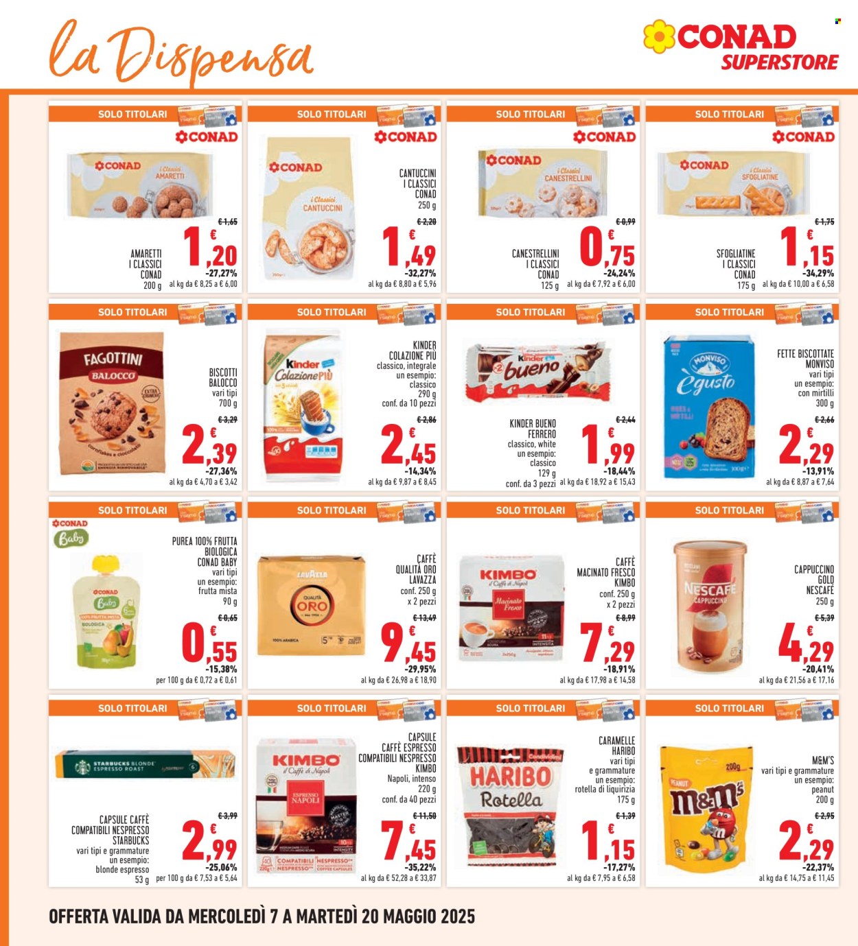 Volantino Conad - 7/5/2025 - 20/5/2025. Pagina 1