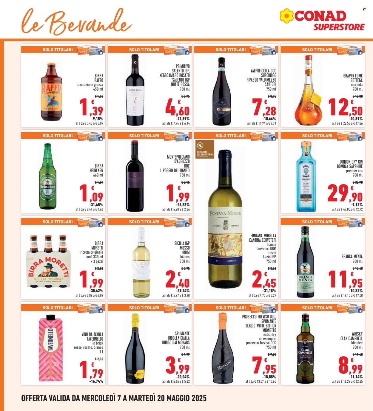 Volantino Conad - 7/5/2025 - 20/5/2025. Pagina 1