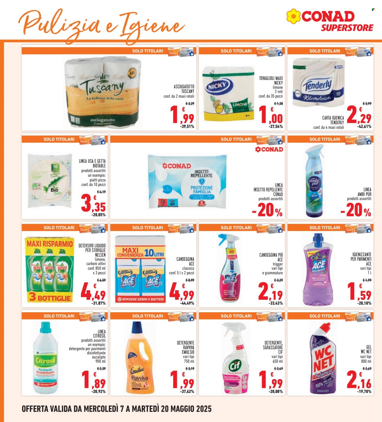 Volantino Conad - 7/5/2025 - 20/5/2025. Pagina 1