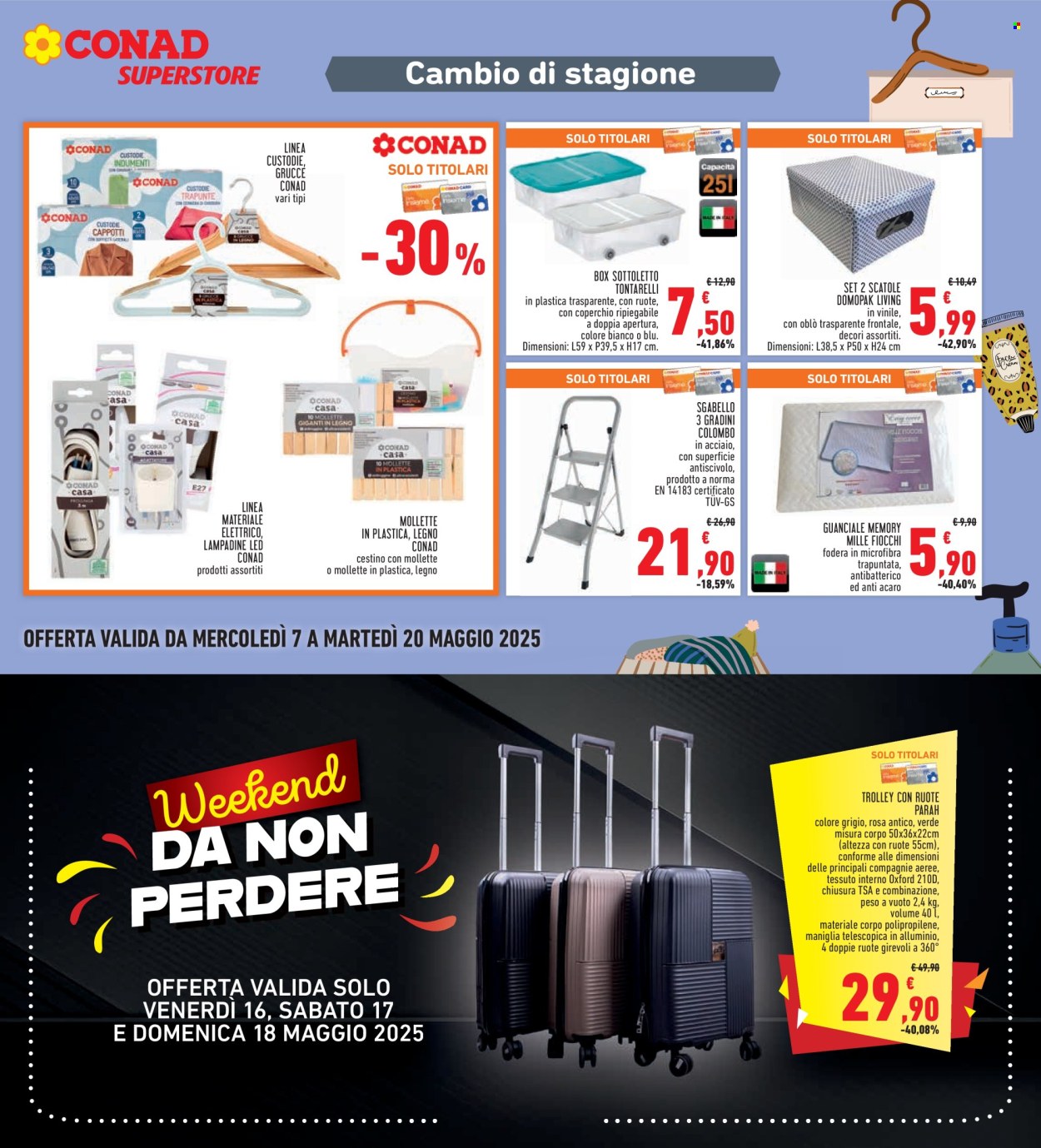 Volantino Conad - 7/5/2025 - 20/5/2025. Pagina 1