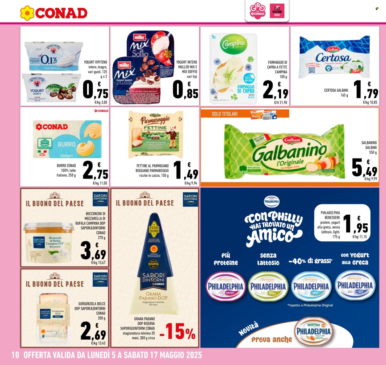 Volantino Conad - 5/5/2025 - 17/5/2025. Pagina 1
