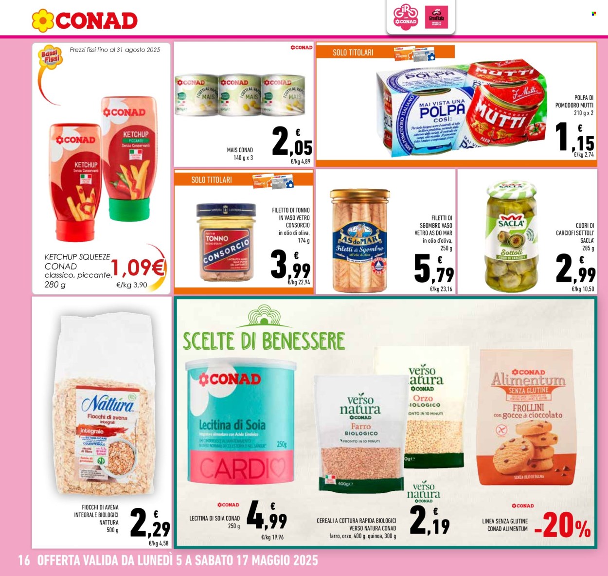 Volantino Conad - 5/5/2025 - 17/5/2025. Pagina 1