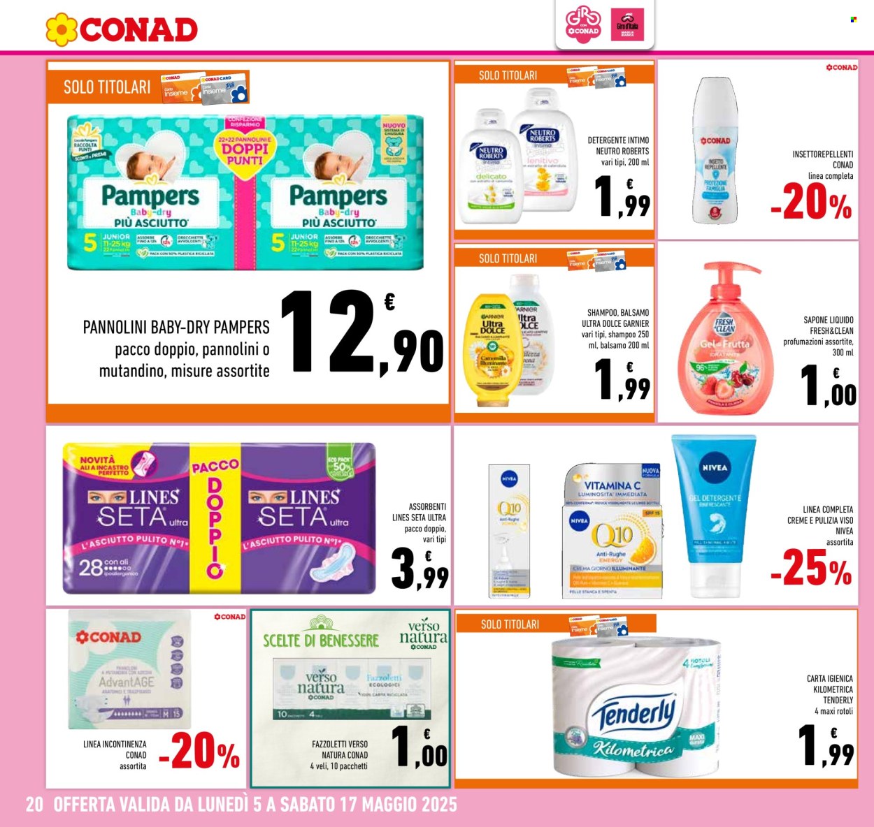 Volantino Conad - 5/5/2025 - 17/5/2025. Pagina 1