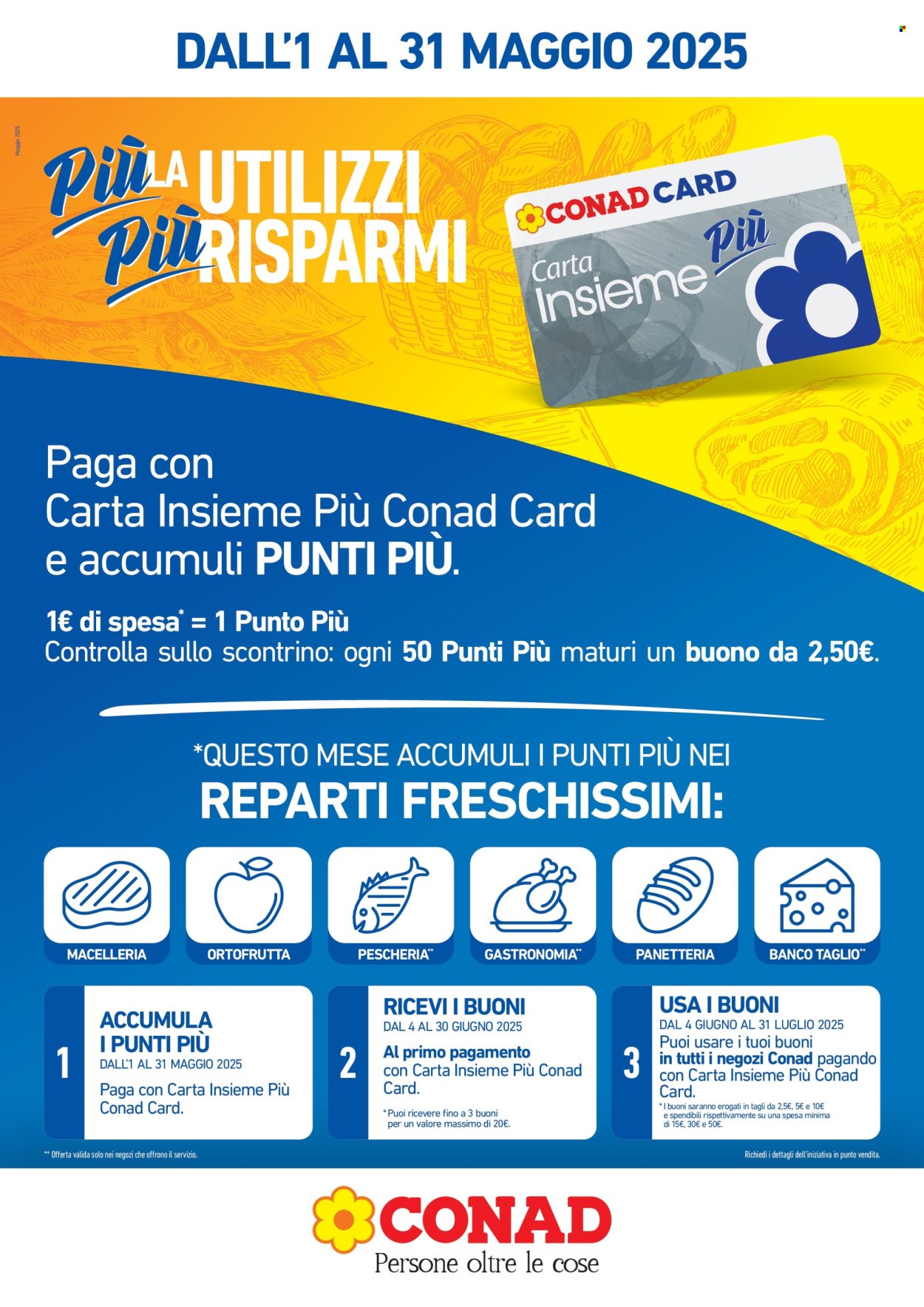 Volantino Conad - 1/5/2025 - 31/5/2025. Pagina 1