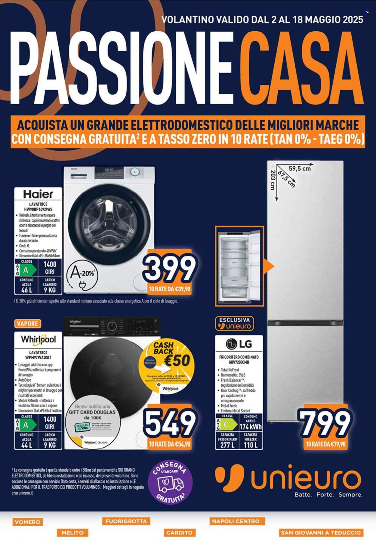 Volantino Unieuro - 2/5/2025 - 18/5/2025. Pagina 1