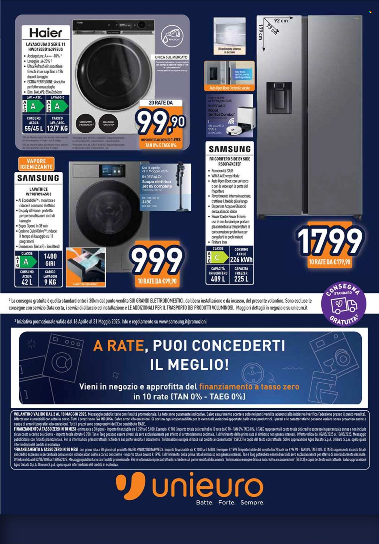 Volantino Unieuro - 2/5/2025 - 18/5/2025. Pagina 1