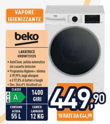 Beko LAVATRICE URBWT312S