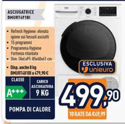 ASCIUGATRICE BMURT491BI