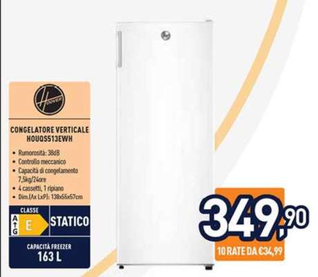 Congelatore Verticale HOU05S13EWH