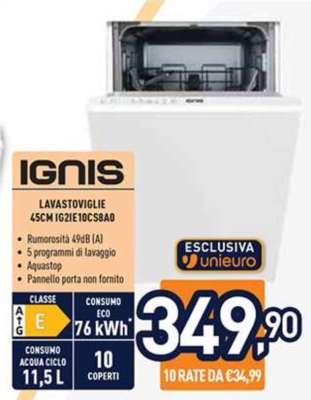 IGNIS LAVASTOVIGLIE 45CM IG2IE10CSBA0