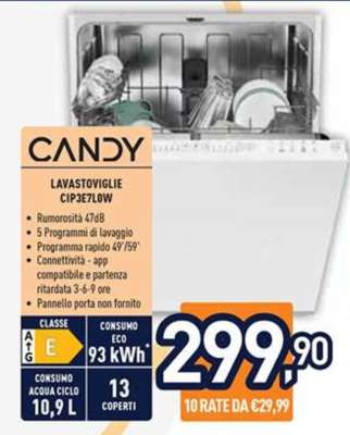 CANDY LAVASTOVIGLIE CIP3E7LOW