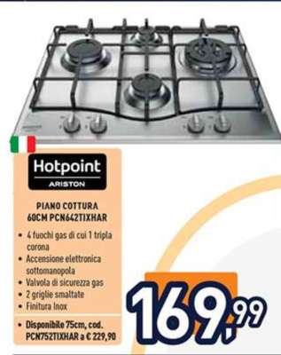 Hotpoint Ariston PIANO COTTURA 60CM PCN642TIXHAR