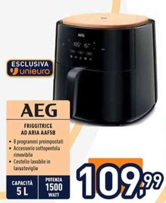 AEG Friggitrice ad Aria AAF5B