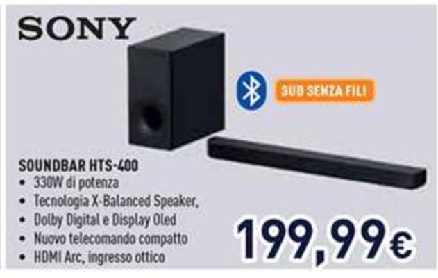 SONY SOUNDBAR HTS-400
