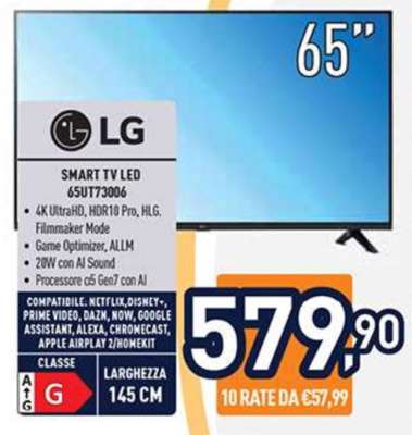 LG SMART TV LED 65UT73006